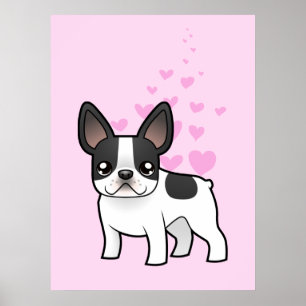 Poster French Bulldog Love