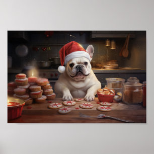 Poster French Christmas Cookies Festive Holiday