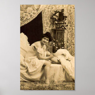 Poster French Flirt - Vintage Pinup Girl