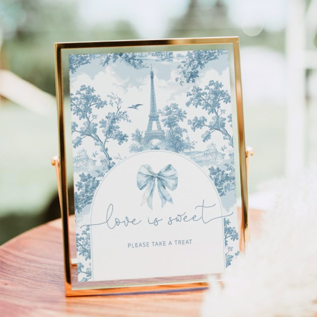 Poster French Toile Love est doux prendre un plaisir (Créateur téléchargé)