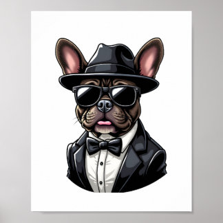 Poster Frenchie The Gangster