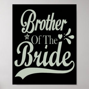 Poster Frère de la mariée Bachelor Bridal Bachelorette
