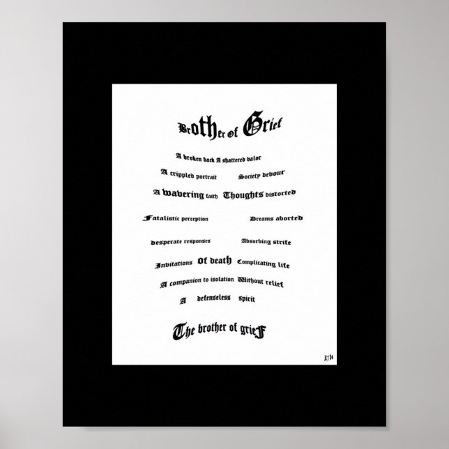 Poster Frère du deuil (Devant)