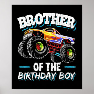 Poster Frère du garçon d'anniversaire