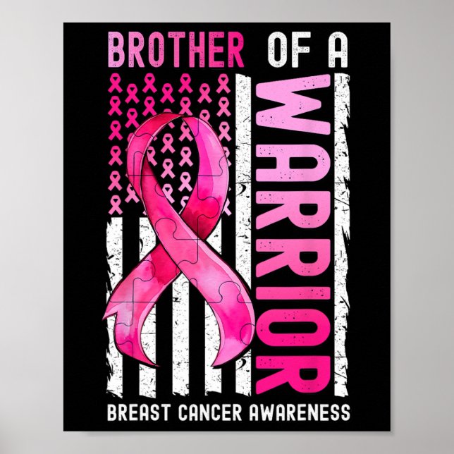 Poster Frère D'Un Guerrier Cancer Du Sein Usa (Devant)