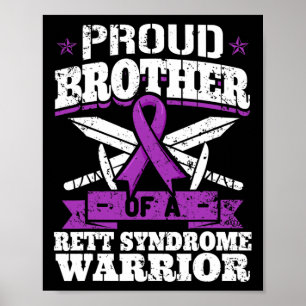 Poster Frère D'Un Syndrome De Rett Guerrier Sensibilisati