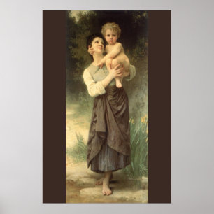 Poster Frère et Sœur par William Adolphe Bouguereau