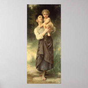 Poster Frère et soeur par William Adolphe Bouguereau