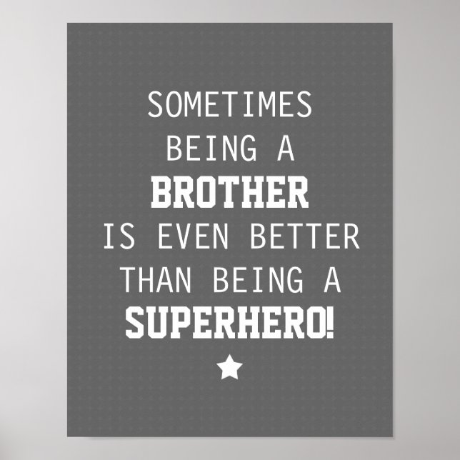 Poster Frère mieux que Superhero (Devant)