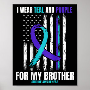 Poster Frère Prévention du suicide Drapeau américain