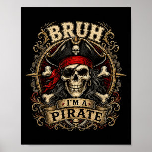 Poster Frère Un Crâne De Pirate Costume D'Halloween Homme