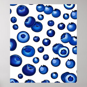 Poster Fresh Blueberry