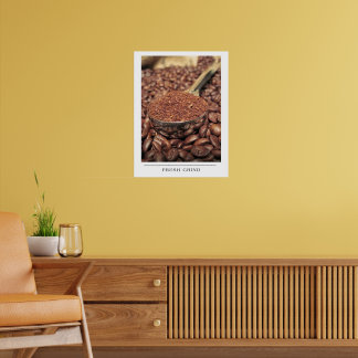 Poster Fresh Grind - Envoi d'art de café