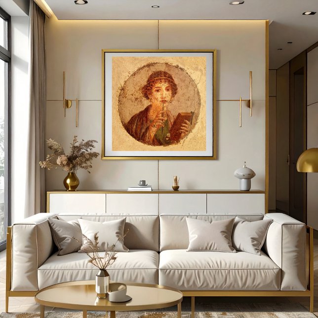Poster Fresque de Sappho à Pompéi (Créateur téléchargé)