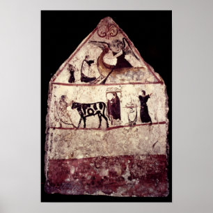 Poster Fresque du Tombeau de Gaudio, c.480 av.