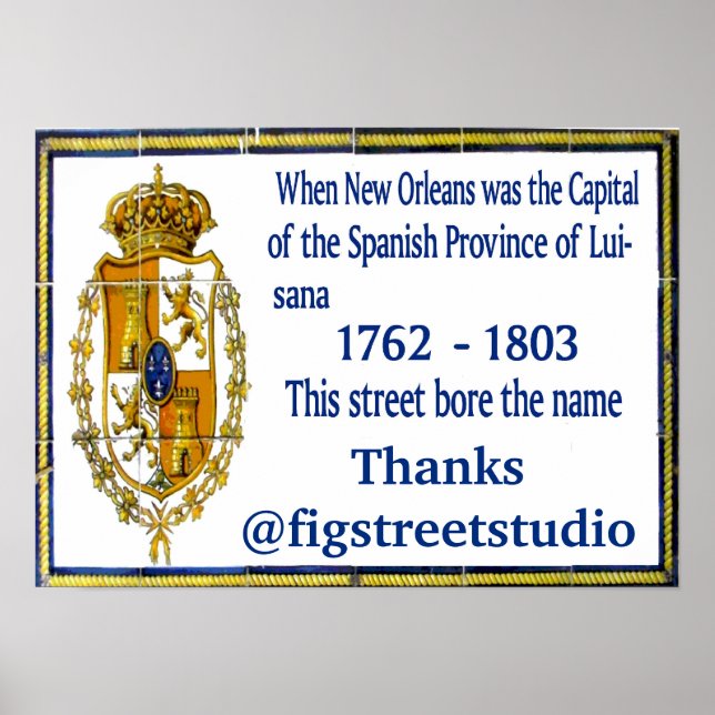 Poster Fresque espagnole personnalisée (Devant)