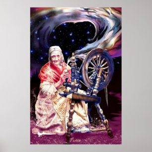 Poster Freya à sa roue tournante par Portia St. Luke