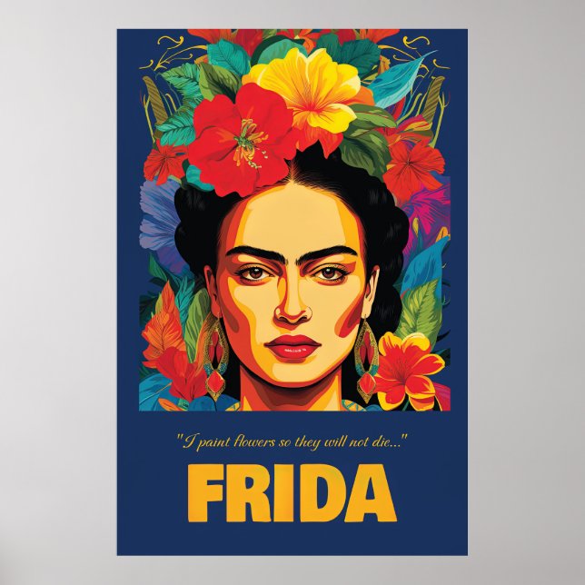 Poster Frida Kahlo, (Devant)