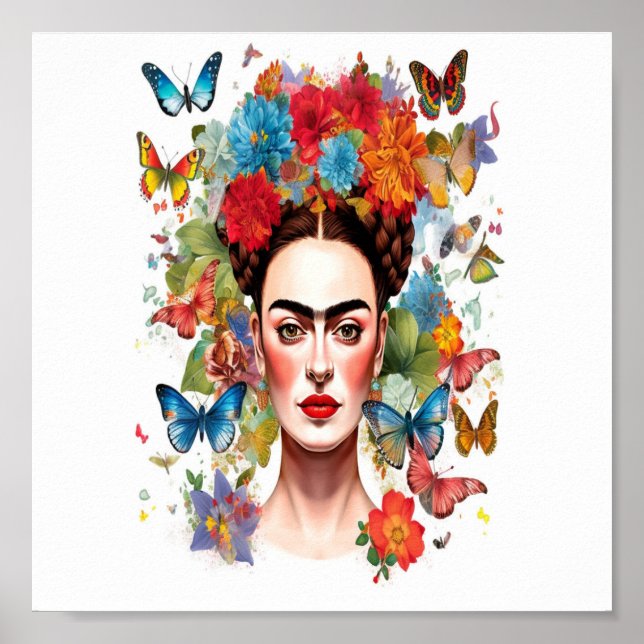 Poster Frida Kahlo (Devant)