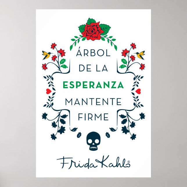 Poster Frida Kahlo | Árbol De La Esperanza (Devant)