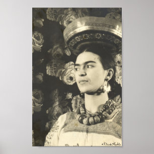 Poster Frida Kahlo con Charola Original
