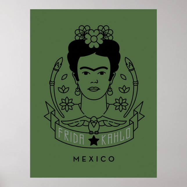 Poster Frida Kahlo | Héroïne (Devant)