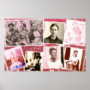 Poster Frida Kahlo Photo Montage