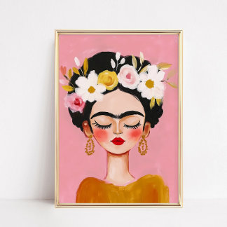 Poster Frida Kahlo portrait