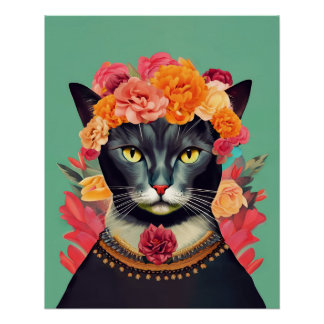 Poster Frida le chat