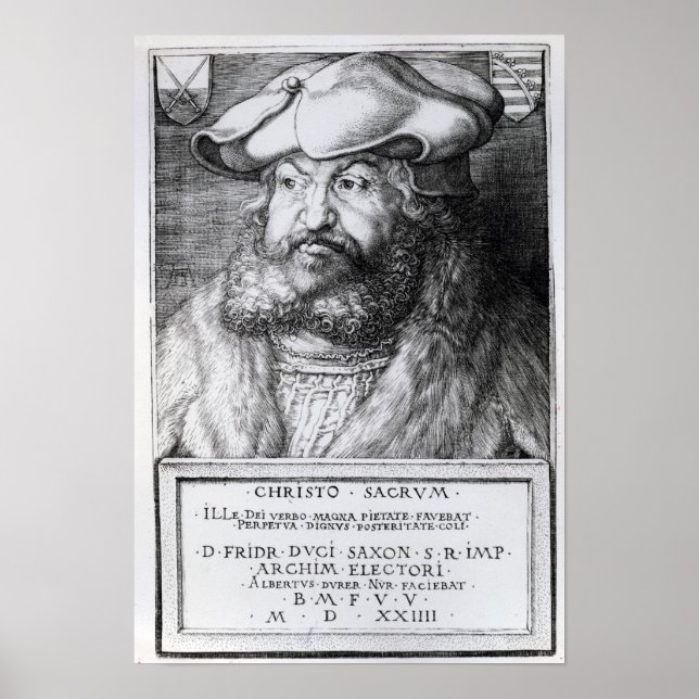 Poster Friedrich III, Electeur de Saxe (Devant)