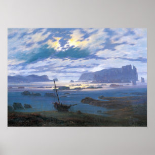 Poster Friedrich - Mer Du Nord Au Lune