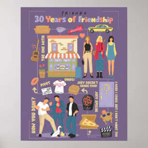 Poster FRIENDS™ 30 Ans d'Amitié