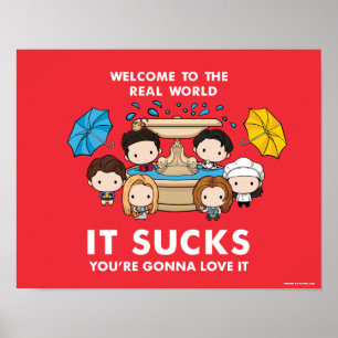 Poster FRIENDS™   Bienvenue dans le monde réel Chibi