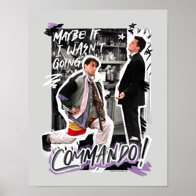 Poster FRIENDS™| Peut-être que si je n'allais pas au Comm (Devant)