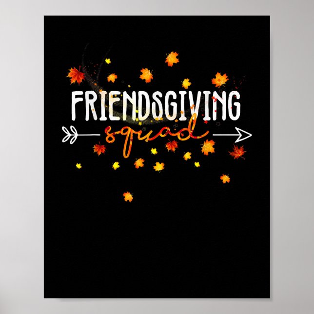 Poster Friendsgiving Squad Thanksgiving Friend Friend (Devant)