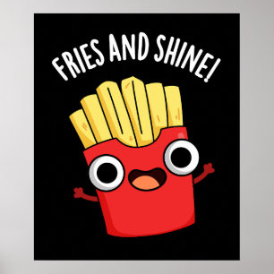 Poster Fries Et Brillantes Puns De Nourriture Amusants Da