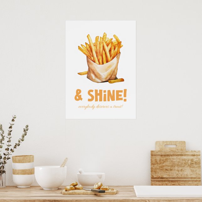 Poster Fries et brins (Cuisine)