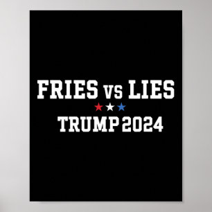 Poster Fries Vs Lies Trump 2024 France Fries Trump Vance