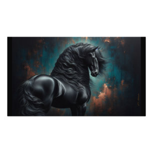 Poster Friesian Horse Gothic War Horse