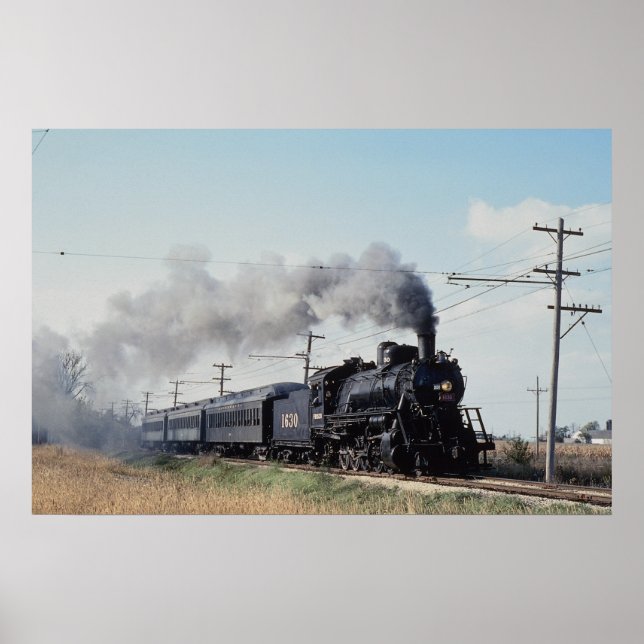Poster Frisco 2-10-0, no 1630, Illinois Railroad Museum, (Devant)