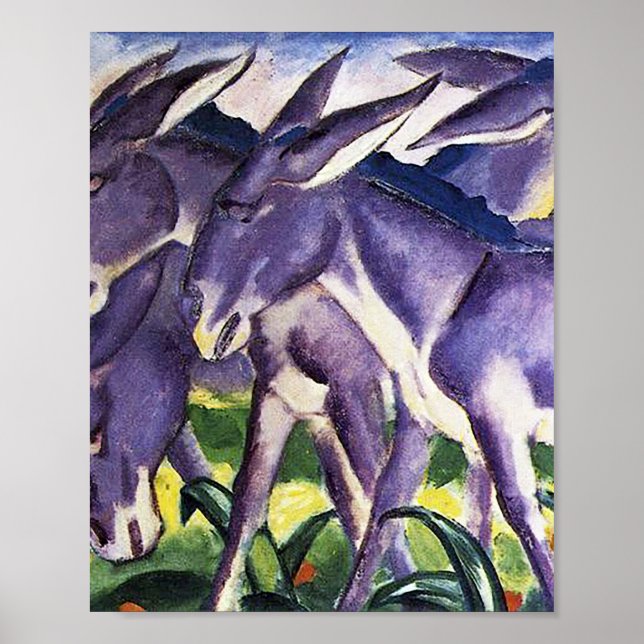 Poster Frise d'âne par Franz Marc (Devant)