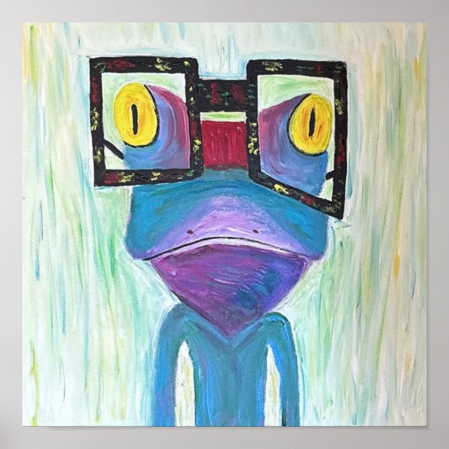 Poster Frog Fine Art PopArt  (Devant)