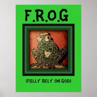 Poster FROG Se fier entièrement à Dieu