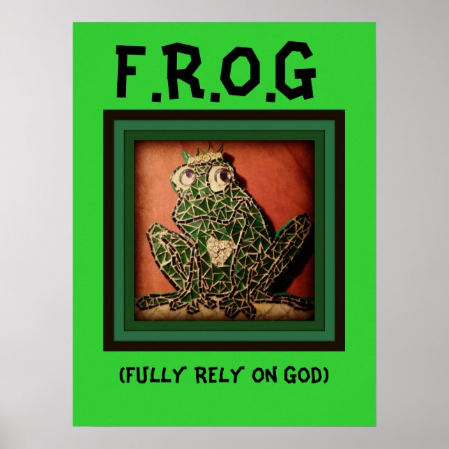 Poster FROG Se fier entièrement à Dieu (Devant)