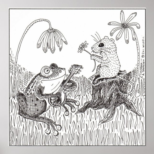 Poster Froggy Est Allé À A-Courtin' (Devant)