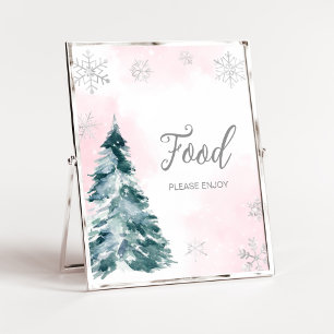Poster Froid Hors Baby shower Rose Hiver Nourriture