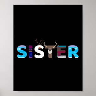 Poster Froid Papa Et Maman Anniversaire Soeur Famille Fêt