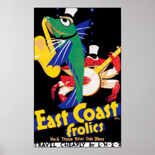 Poster Frolics de la côte Est, no 6