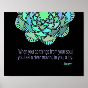 Poster From the Soul Rumi Quote 