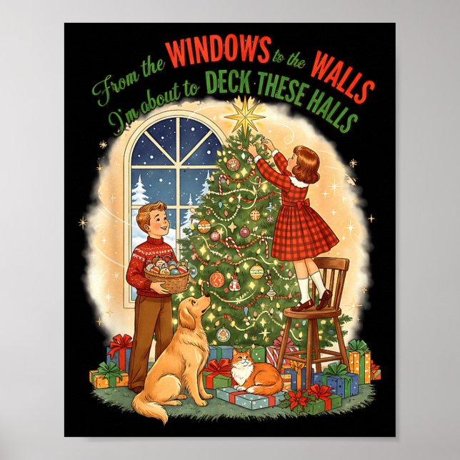 Poster From Windows To The Walls Deck These Halls Gift  (Devant)